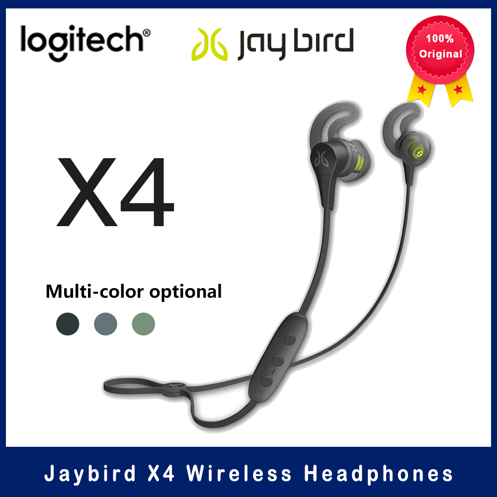 로지텍 Jaybird X4 블루투스 헤드셋 스포츠 넥 타입 IPX7 방수 및 땀 방지 8 시간 배터리 수명 자기 충전